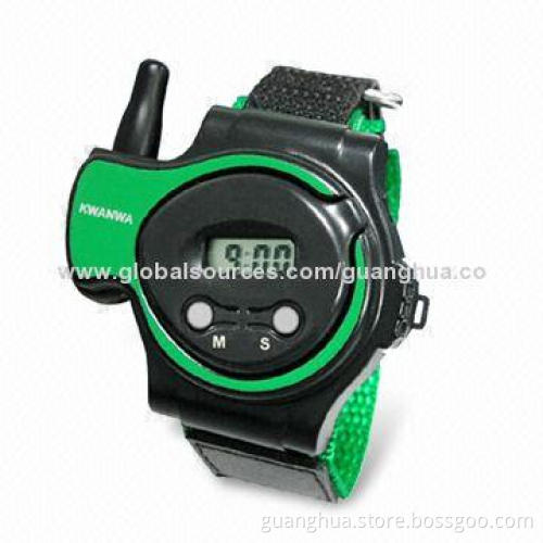 2014 Portable Cheap Walkie-talkie Watch with Normal Time Display and 30-40m Working Distance